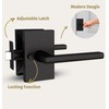 Mega Handles Privacy I Lever Door Handle Set for Hallway,