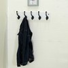 WEBI Rustic Coat Rack Wall Mount,5 Cast Iron Coat Hooks