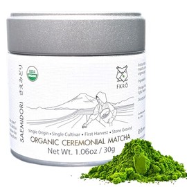 FKRO Organic Saemidori Ceremonial Grade Matcha Green Tea Powder