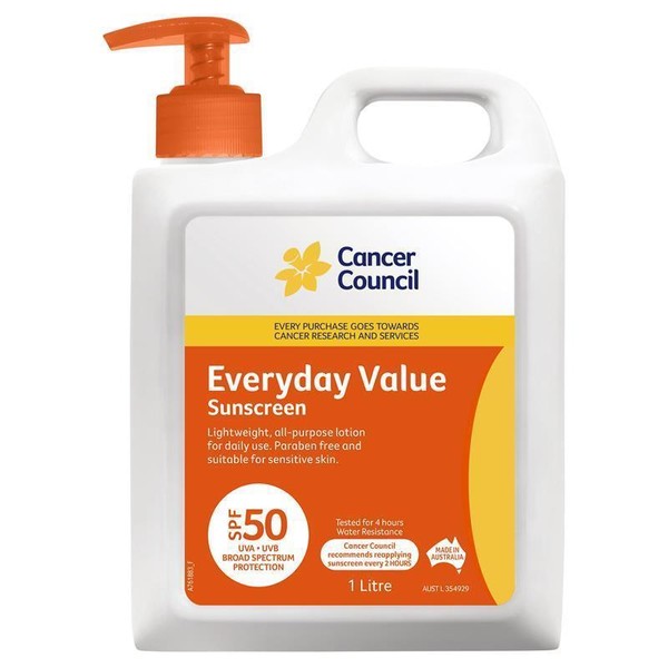 Cancer Council SPF 50+ Everyday Value 1 Litre