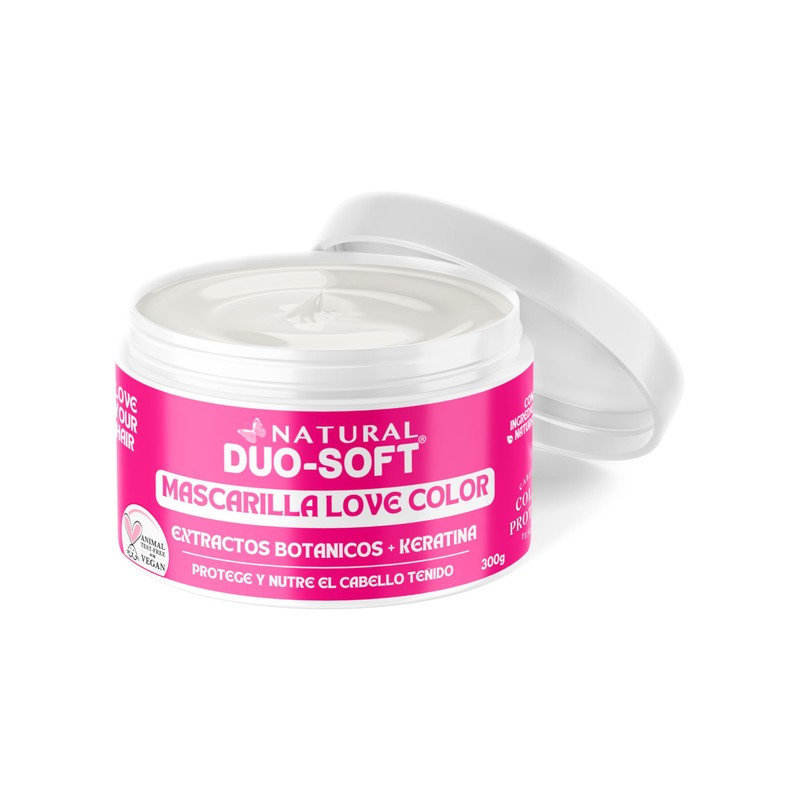 Natural Duo-Soft Mascarilla capilar natural vegana para cabello teñido Love