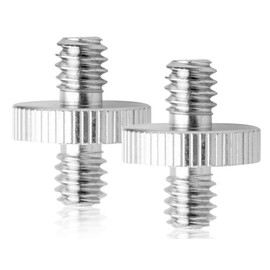 Lhbwhiz Pack of 2 Camera Screw Thread Adaptor, Screw Adapter, 1/4 Inch to 1/4 Inch Male Adapter Screw, for Camera, Light Stand, Tripod