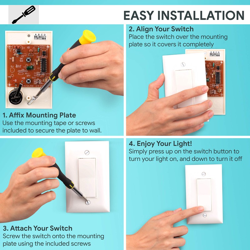 Wireless Remote Control Light Switch and Socket Cap to Turn