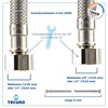 tecuro DN 8 Connection Hose Female x Female Thread for