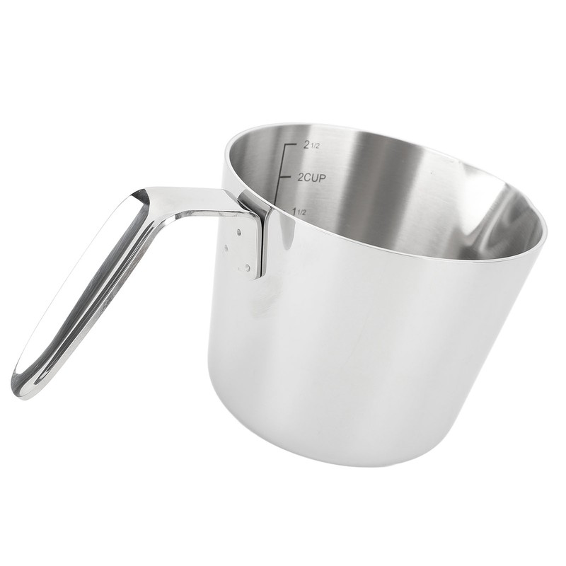 304 Stainless Steel Butter Warmer 600ML Small Saucepan Measuring Cup