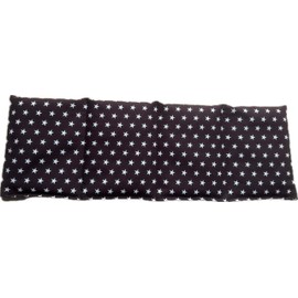 Organic Rye Grain Cushion 4 Chambers 50 cm x 17 cm Brown/White Stars