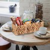 BSTKEY Natural Water Hyacinth 3-Slot Remote Control Holder, Hand-woven Remote