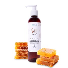 NatShop | Bee Silk Body Lotion With Olive Oil Beeswax And Vitamin E | 8.8oz Pump