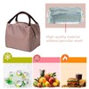 BAOWUABJ Insulation Lunch Bag, Waterproof Picnic Bag, Striped Lunch Box