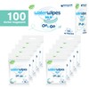 WaterWipes Travel Wipes, 100 Wipes (10 Packs), 99.9% Water-based Wet