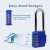 RESET- 4 Digit Combination Padlock with 2.4 inch Long Shackle,