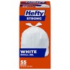 Hefty™ Garbage Bags, Strong Small 25 Litres White Kitchen, Easyflaps™,