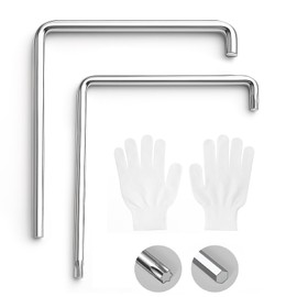 Set of 2 Window Adjustment Tool Set, 4 mm Hex Key & Torx TX15, Adjustment Key for Windows and Doors, Window Screws Adjustment Key Applies to Roto, Siegenia, Winkhaus Doors and Windows