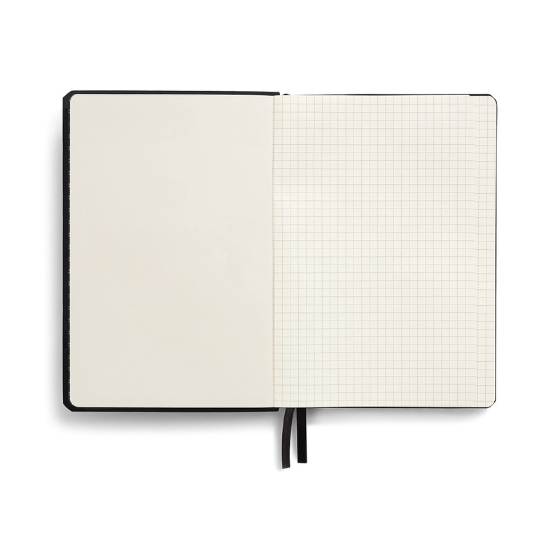 TRU RED Medium Flexible Cover Graph Journal, Black – Grid