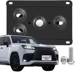 Heavy Duty Front License Plate Frame Compatible with Lexus LX J310 2022-2024, NX AZ20 2022-2024, No Drill Grille Mount, Anti-Theft License Plate Holders Bracket, Rattle Proof Car Accessories