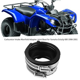 Motorcycle Carburetor Interface Intake Manifold Adapter Joint Boot Connector for Grizzly 600 1998-2001