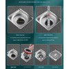 Shower Drain backflow Preventer, Odor-Proof Drain core, one-Way Drainage Valve,
