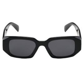 setigblom Trendy Y2K Rectangle Sunglasses for Women Men 90s Glasses Retro Shades Square Frame