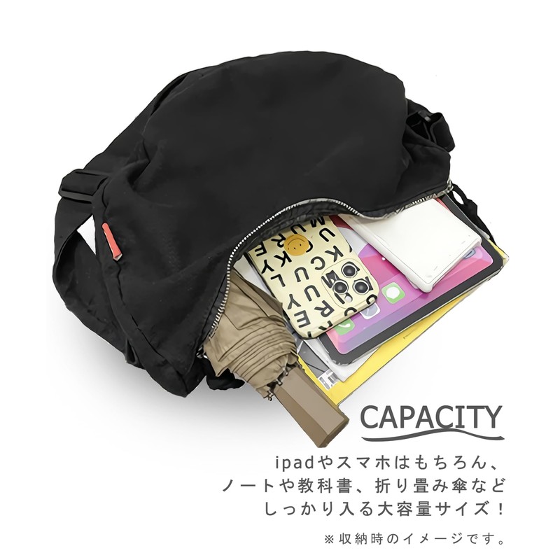 Raizm Lightweight and Large Capacity Shoulder Bag, Canvas Bag, Men's,