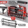 Heavy Duty Power Tool Organizer Wall Mount with Charging Station,