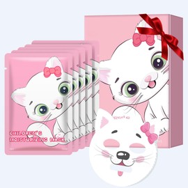 Pack of 5 Animal Character Face Masks Sheet Masks Skin Care Face Mask Gift Set Soothing and Hydrating Face Masks Moisturizing Beauty Facial Mask Daily Care For All Skin Types
