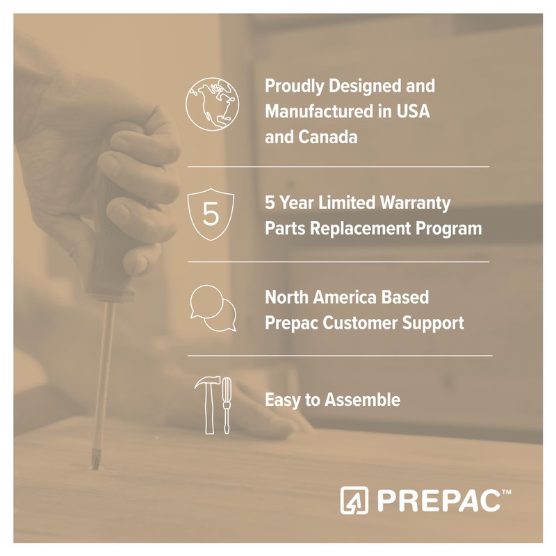 Prepac Elite Storage 16" Broom Cabinet