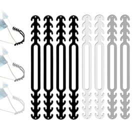 8 PCS Mask Extension Strap Ear Strap Hook Adjustable Anti-Slip Ear Grips Band Extender Ear Protector for Girls,Women, Adults  and Children(Black*4,Grey*2,White*2)