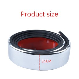 JNNJ Universal Car Mudguard Widening, Mudguard Widening Car Wheel Arch Strip Wheel Cover, Car Wheel Arch Trim, Universal Rubber Cars Wheel Arch Protection, Anti-Collision (Silver)