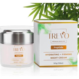 Crema de noche reafirmante e hidratante con péptidos - Crema facial antienvejecimiento avanzada - Hidratante facial - Péptidos, retinol y vitamina B3 - Reduce líneas finas, antiinflamación - 50