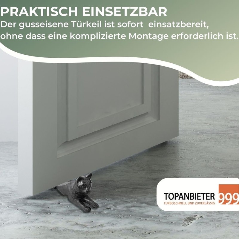 TOPANBIETER 999 Decorative Door Wedge Cat Door Holder Window Buffer