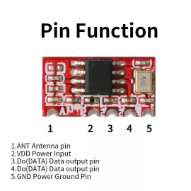 Qiachip 433Mhz Universal Wireless Remote Control Switch RF Relay Receiver TX217SMD-4