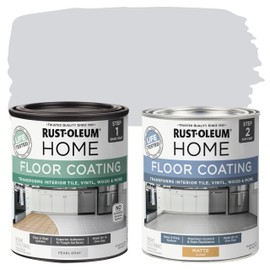 Rust-Oleum 367593 Home Interior Floor Coating Kit, Matte Pearl Gray