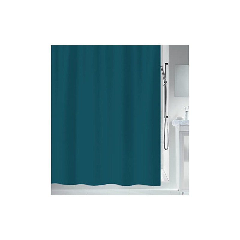 Spirella Primo Anti-Mould Shower Curtain - Anti-Bacterial, Washable, Waterproof -