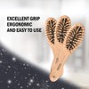 Titania 6 Row Wooden Pneumatic Brush with Wooden Bristles Pack of
