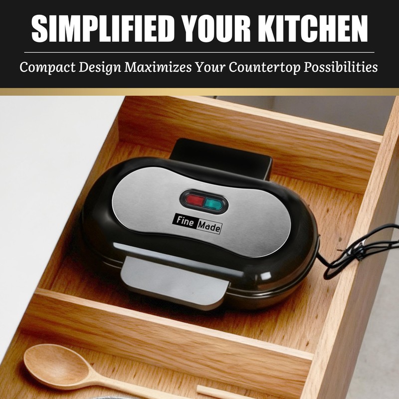 FineMade Omelette Maker Electric, Omelette Pan Nonstick, Dual Omelette Makers