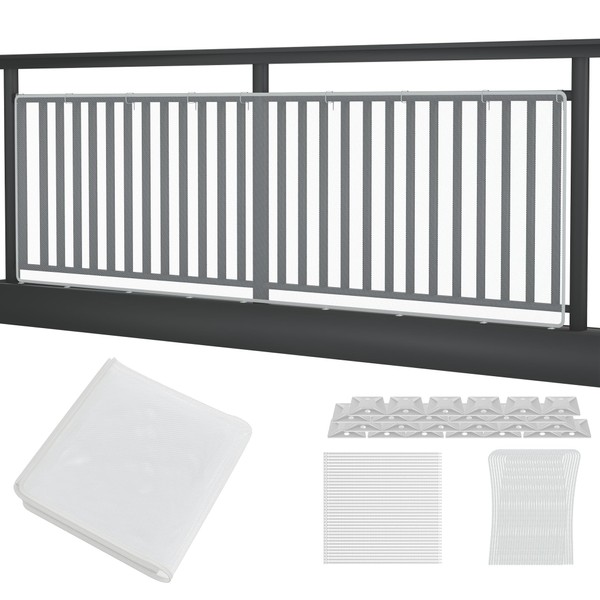 NAIZY Stair Protective Net 200 x 91 cm White Safety