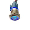 ESUPPORT 12V Car Vehicle Blue LED Light Headlight Push Button