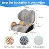 X Large Memory Foam Seat Cushion Lumbar Support Pillow for