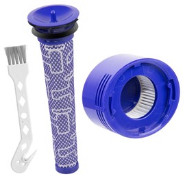 V8 Filters for Dyson V8 V7 SV10 Animal Absolute Motorhead Cordless Vacuum Cleaner, Replaces Part # DY-96566101, DY-96747801