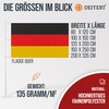 Germany Flag 150 x 250 cm - for Flagpole, Germany