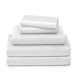 Luxury Split King Sheets Set - 400 Thread Count - 100% Egyptian Cotton Split King Bed Sheets Set - 5 Pc Split King Sheets Sets for Adjustable Beds - 16" Deep Pocket - Split King Sheets - White