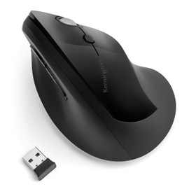 Kensington Pro Fit Ergo Vertical Wireless Mouse- Black (K75501WW), 2.8"x3"x4.4"