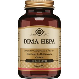 Solgar DIMA HEPA, 50 tavolette – Colina, Inositolo e L‑Metionina – funzione epatica