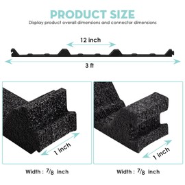 Sthovd 12 in Inside Classic Rib Profile Foam Closure Strips for Metal Roofing Panels Closure Strips Metal roof Foam Inside 3 ft Long (10 Pieces)