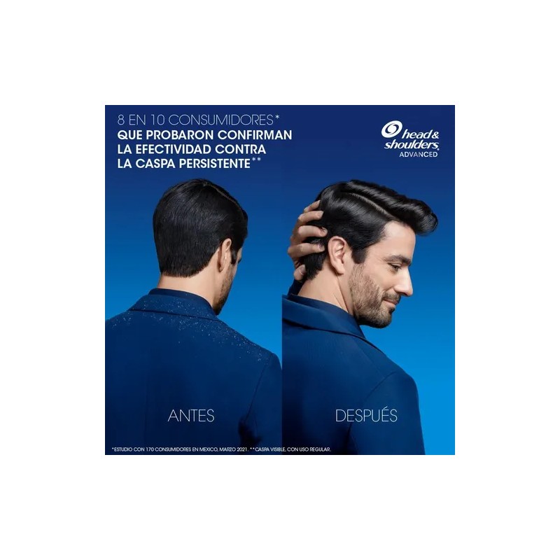 Shampoo Head & Shoulders Advanced Limpieza Radical 280 Ml