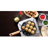 Ishigaki 4456 Iron Casting, Takoyaki, 12 Holes, Wooden Handle