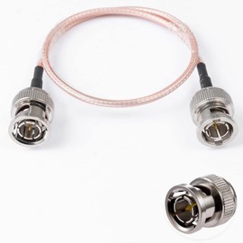 POBADY BNC Male to BNC Male Cable 75ohm BNC Male to Male HD-SDI RG179 RF Coaxial Pigtail Jumper Cable 6"/15cm for VCR Camera Marine CB Radio CCTV Monitor