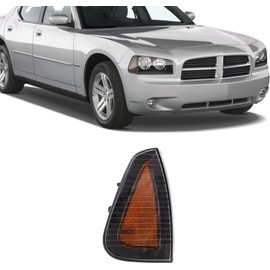 UPPARTS For 2006 2007 2008 2009 2010 Dodge Charger Side Marker Light - Fits Passenger Side - Front Side Marker Light Replacement - Includes Lens, Housing and Bulb
