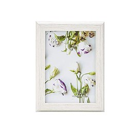 Kiera Grace Windsor Minimalistic Weathered Picture Frame, 5 x 7 inches, White
