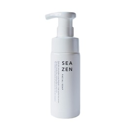 SEA-ZEN: Face Soap 150ml Weak Alkaline Pump Liquid Soap Cleansing Organic Glycerin Free Additive Fucoidan Gome-Kelp Petit Pla Moisturizing Sensitive Skin Dry Skin Hypoallergenic, Oily Skin, Dullness